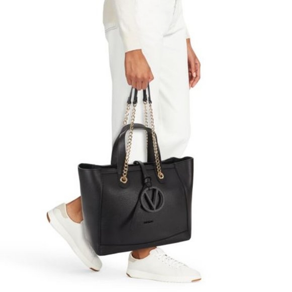 Valenteno Black Tote Bag